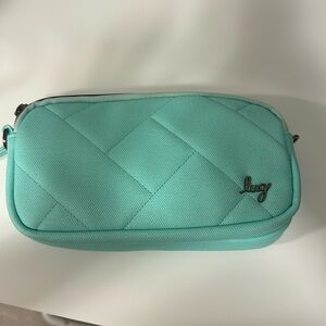 Lug coupe xl matte luxe crossbody in aquamarine